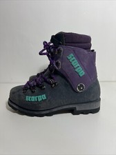 Scarpa Inverno lila schwere Hartschalen Bergschuhe Größe 5-6 Vibram