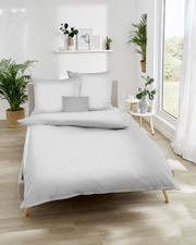 Kaeppel Edelflanell Bettwäsche Set 2-tlg., Dessin Mood, Farbe silber