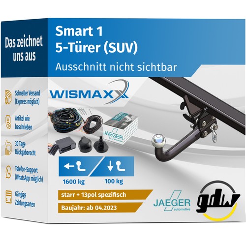 Anhängerkupplung für smart - anhÄngerkupplung,
