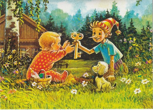 Postkarte zarubin kind - zarubin,