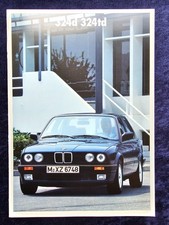 BMW 3er E 30 Prospekt 1.1988