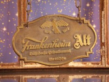 antikes Zapfhahnschild -