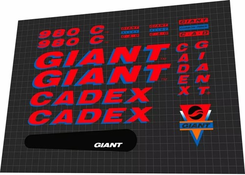 1989 giant cadex - , decal