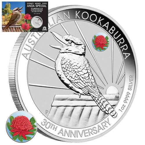 Silbermünze kookaburra coin - silbermünze,