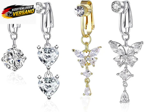 4pcs fake bauchnabelpiercing - 4pcs,