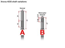 Xnova 4035 Ersatzwelle B