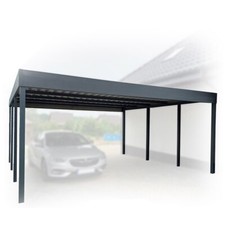 Doppelter Garage Carport 6x6 Moderne Garage Fertiggarage auf Maß Blechgarage 