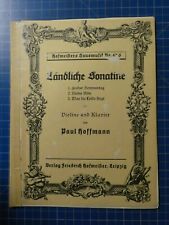 Paul Hoffmann Ländliche Sonatine Violine Klavier Friedrich Hofmeister  H14285
