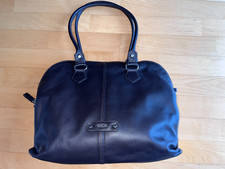 Vintage PICARD Henkeltasche / Schultertasche / Shopper braun Echtleder - NEU