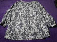 Marken“OPUS“Hübsche Leichte Tunika Bluse Blumen Blau/weiß GR:44 NP:89,99⚠️s.Maß!