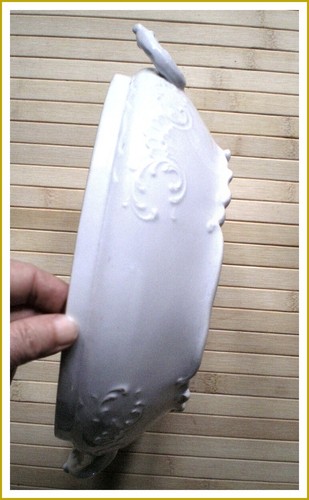 Schale porzellan weiss dekor - schale,