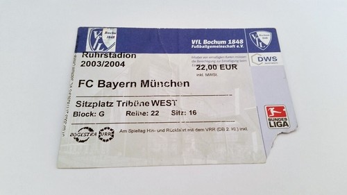 Used ticket vfl bochum - ticket,