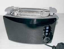 Quigg GT-Tds-05 Designer Toaster Doppelschlitz 800W 7 Stufen Brotaufsatz Black