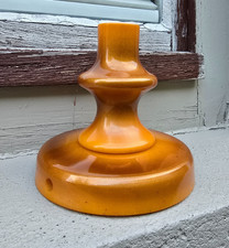 Catalin Bakelit Lampenfuß DDR Nachtischlampe Gelb/Gold Honey Kunstharz 355g.