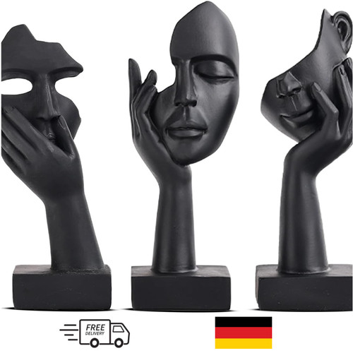 Schwarze frau gesicht - frau, statue