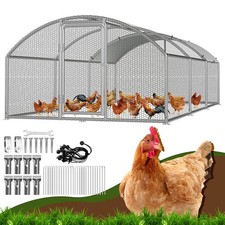 Freilaufgehege 3x2/3x4/3x6/3x8m Freigehege Tierlaufstall Hühnerstall Voliere