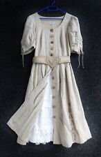 Hochwertiges LANDHAUS ORIGINAL Dirndl von APART 100% Leinen Gr. 42 L XL  21 M10
