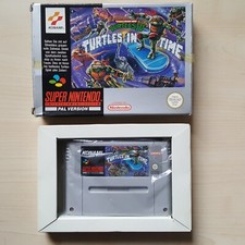 SNES Turtles in Time in OVP Super Nintendo PAL Spiel Boxed Game