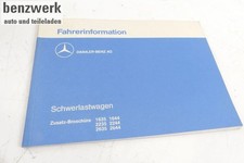 Mercedes LKW SK Betriebsanleitung Bedienungsanleitung NEU NOS 6510390500 ✔️