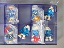 HPF: Olympiade der Schlümpfe 1983 - 7 Figuren (3x o. Zubehör)