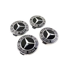 4pc für Mercedes-Benz 75mm Nabendeckel Nabenkappen 3D Radkappen A2224002100 9040