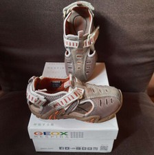 Kindersandalen, Jungen, Gr. 25, GEOX, neuwertig, khaki orange, Kletterverschluss
