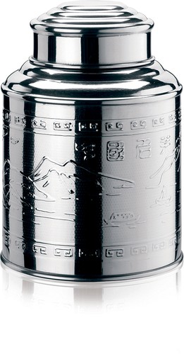 Tea caddy 200g dose rund - tea,
