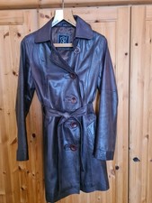 Damen Lammledermantel, braun, gefüttert  in der Gr.40, gebraucht, Echtleder