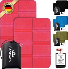 Outdoor Sitzmatte/Faltbares Iso-Thermo-Sitzkissen +Tragetasche, Karabinerhaken