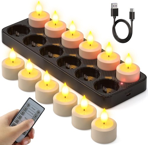 Led teelichter wiederaufladbar - teelichter,
