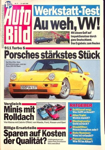 Auto bild 1992 - bild, ford