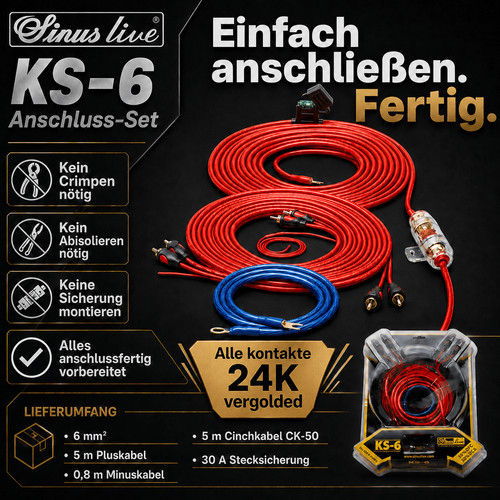 Sinuslive 6mm car hifi - sinuslive,