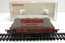 Spur H0 Fleischmann 5569 Schienenrenigungswagen Plane DB OVP (756K)