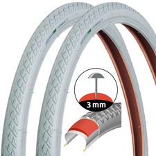 2x Set Fahrrad-Reifen Grau 28"