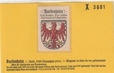 Reklamemarke Wappen von