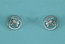 Ohrstecker Diamant Weißgold 585, Ohrschmuck Diamanten Weißgold 585