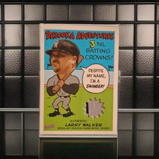 2004 Topps Bazooka Adventures Relics Larry Walker Game-Worn Jersey Baseball