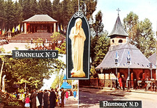 Nostalgische Ansichtskarte, Banneux, 1970er, Ardennen, Belgien, Wallfahrtsort