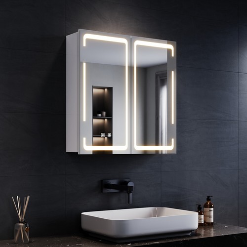 Spiegelschrank bad mit led - spiegelschrank,