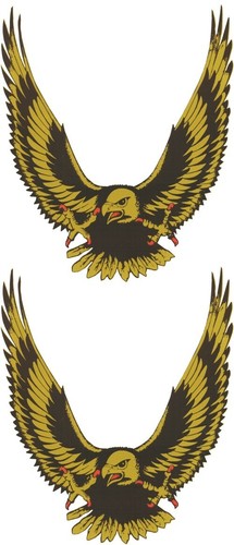 Aufkleber adler gold - adler, 2er-set