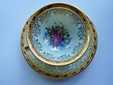 Alte Mokkatasse mit UT Porteron Limoges Rehausse-Main