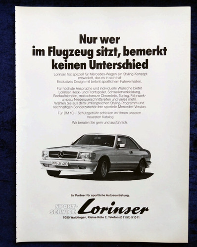 Lorinser mercedes werbung - mercedes,,