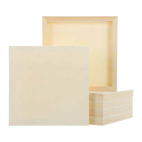 Holzleinwand 8x8 quadrat - 6x,