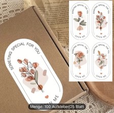 100 Sticker Danke Thank you