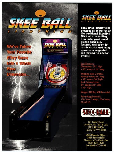Skee ball lightning - ball,