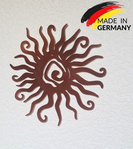 Wanddeko rostfarbig sonne - wanddeko,