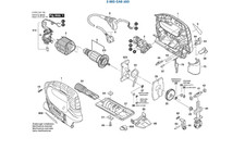 BOSCH Abdeckhaube Pos. 75 Ersatzteile für PST 800 PEL - 3603CA0103 Stichsäge 260