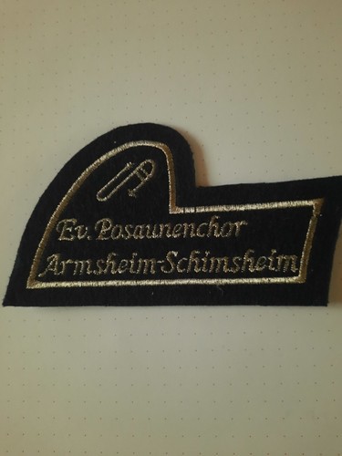 Aufnäher posaunenchor - ev.,
