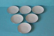 6 Rosenthal Lotus Platinrand Canapeeteller Teebeutelablage 11,5 cm 6 Stück