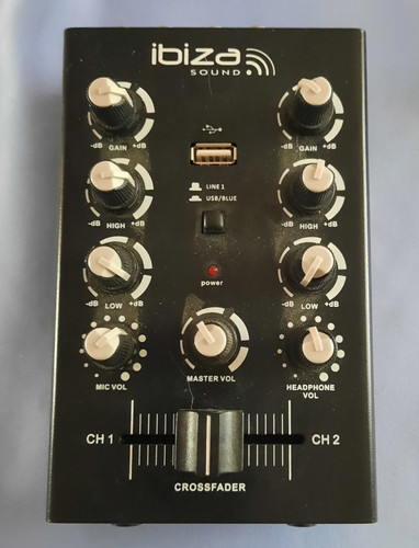 Ibiza mixer kanal 2 bus - dj-mixer, 2-bus